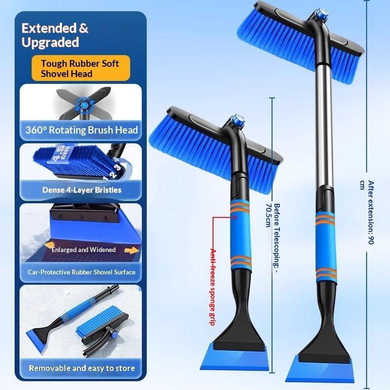 Snow Shovel Car Snow Shovel Artifact Snow Plow Car Brush Car Glass Defrost Scraping Snow Deicing Winter Snow Removal Tool
