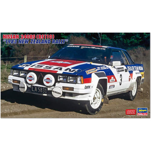 Hasegawa 1/24 Scale Nissan 240RS (BS110) 1983 New Zealand Rally Plastic Model Kit 20769 (Car)