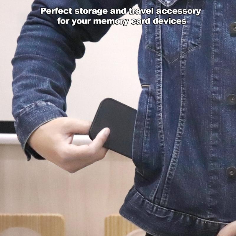 Memory Card Storage Keeper Holder for Deck 24 Slots TF MicroSD Cards Microsd Cards Organizer Wallets Carrying Cases
