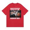 Straight Outta Agartha Funny Meme Printed T Shirt Men Women Clothing Cotton Fashion Hot Sale Tshirt Oversized Tshirt Streetwear