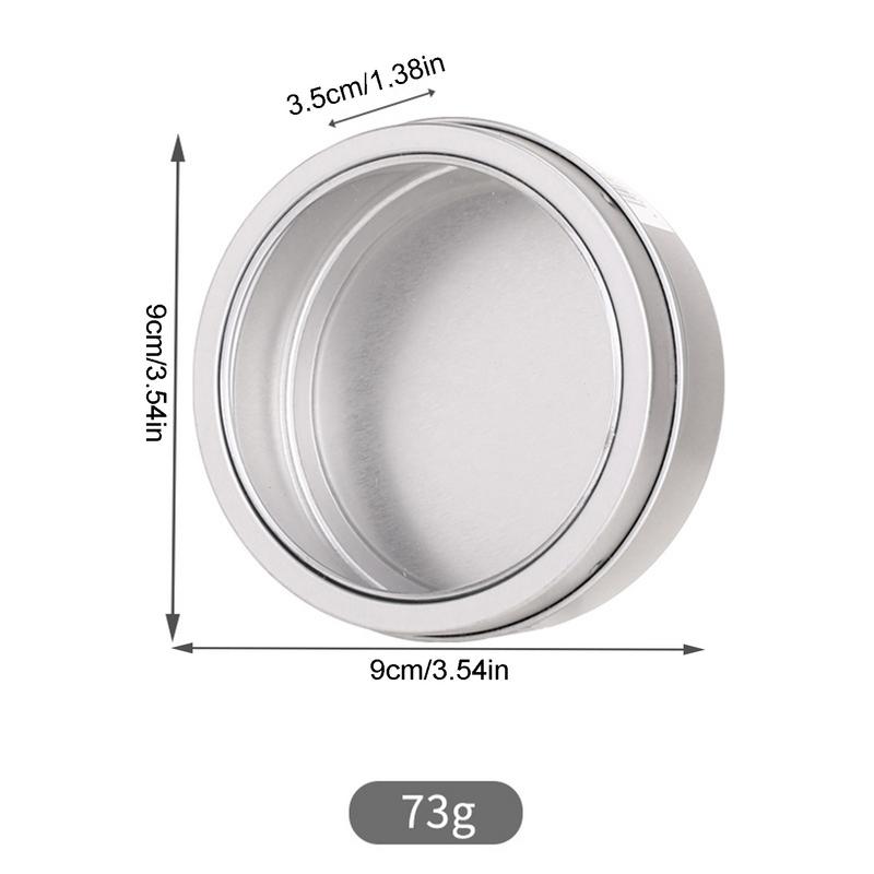 Spice Magnetic Tins with Clear Lid Household Fridge Storage Box Travel Portable Spice Condiment Container Kitchen Gadget