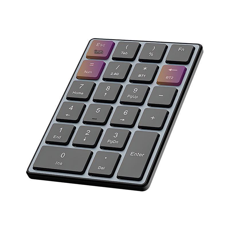 K23 Dual-Mode Wireless Mini Keyboard: Silent, Rechargeable, Bluetooth-Compatible for Computers and Laptops.