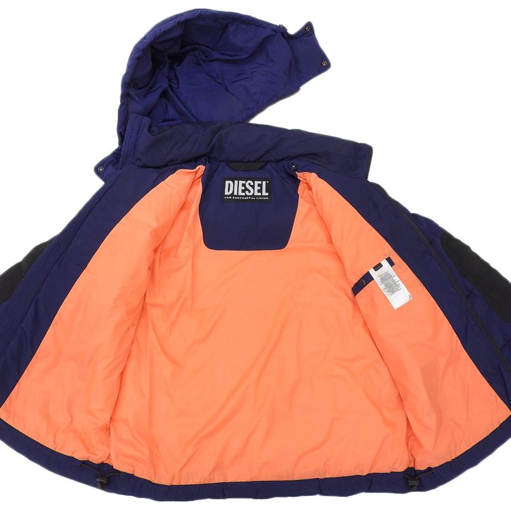 DIESEL RHAVA Hoody Puffer Jacket Men's Navy S Jacket S NavyUsed