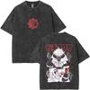 Anime Gachiakuta Riyo Vintage Washed T Shirts Men Women Manga Retro Oversized Short Sleeve Tshirt Male Fashion Trend Streetwear