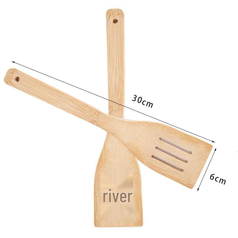 Bamboo Kitchenware Set: Non-Stick Spatula & Spoon for Stir-Frying