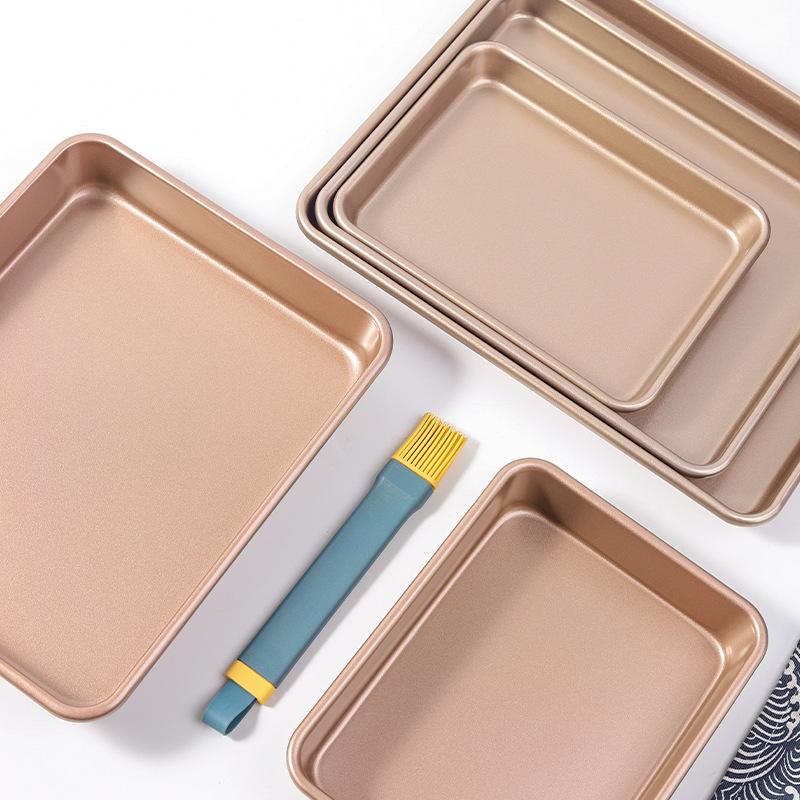 Non-Stick Rectangular Baking Pan for Cakes, Rolls, and More