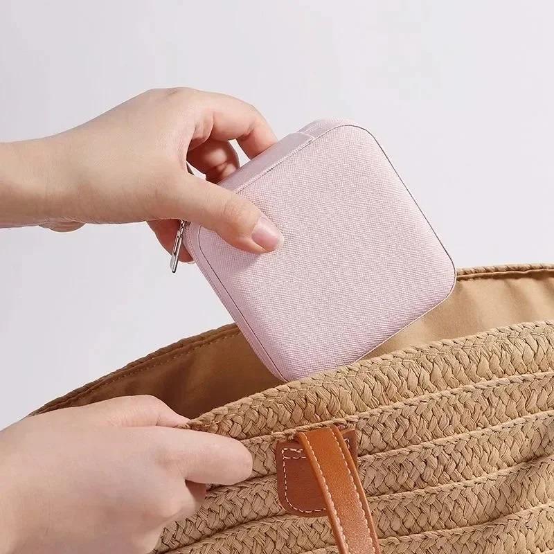 1/2/4pcs Mini Jewelry Storage Box Portable Home Travel Earrings Necklace Storage Case for Women Ring Organizer Display Case