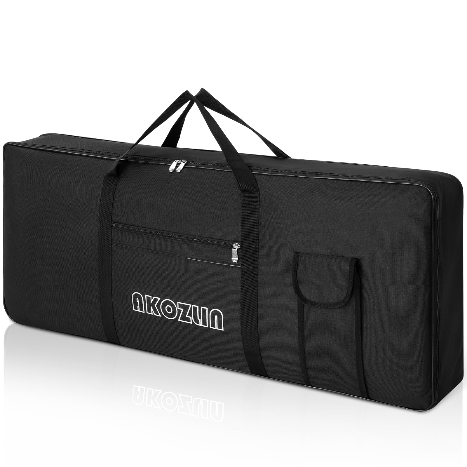 

AKOZLIN 61-Key Keyboard CaseBagDigital Piano Case with Adjustable Strap and Pocket, 600D Oxford Cloth, Shockproof, 3-Way Multi-Purpose, Handbag,