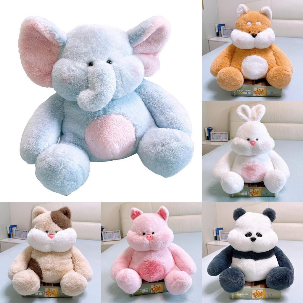 Cute Elephant Pig And Rabbit Plush Animal Pillow For Kids And Teens
