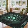 Hibernian FC Design Crystal Velvet Rug Soft Decorative Mat for Bedroom Entrance
