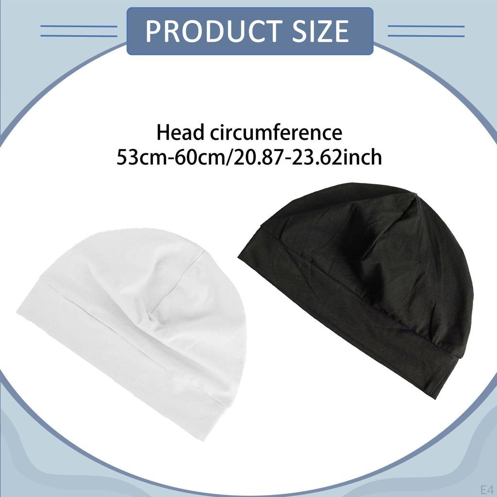 2 Pieces Sleeping Cap for Cycling Dancing Women Men Travel