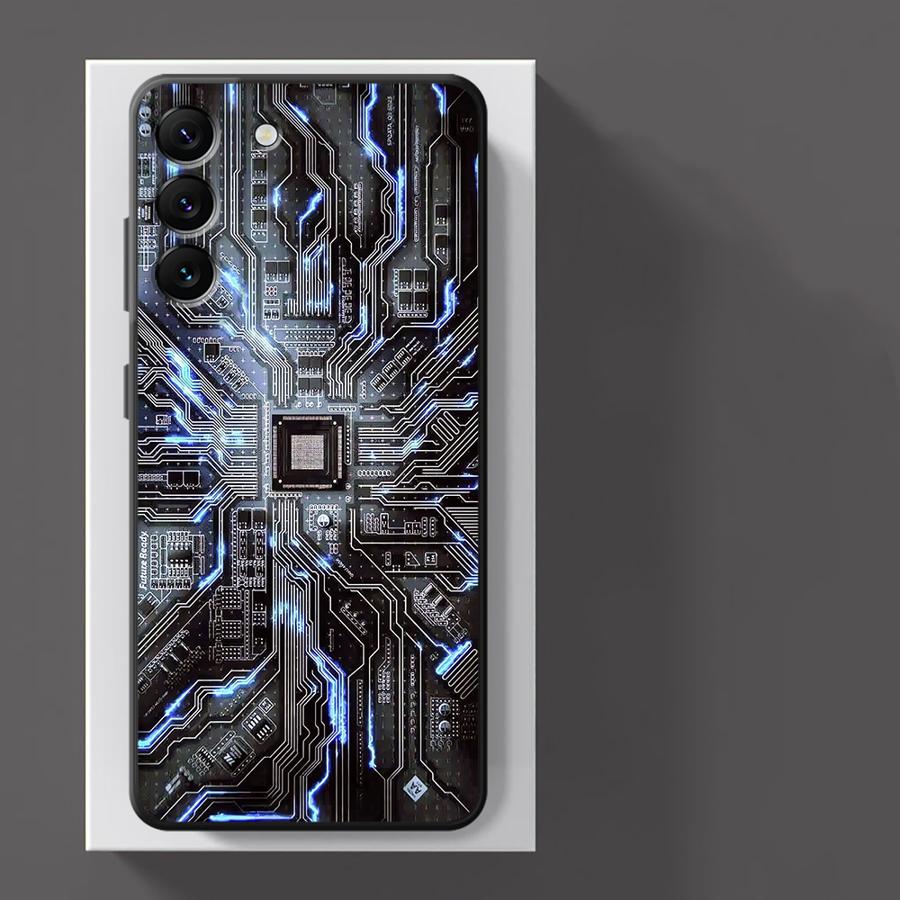 Funda Phone Cover Case for Xiaomi Redmi Note 9 10S 9S 11 10 11s 12s 14 13 Pro Plus 7 8 12 Pro Retro Circuit Board