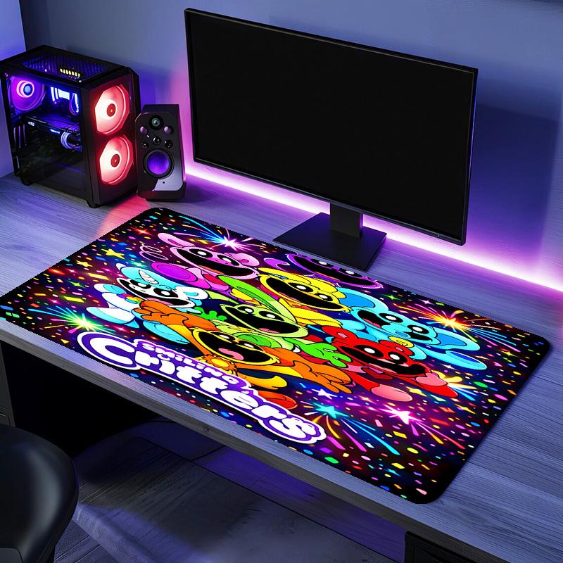Smiling Critters Mouse Pad - Non-Slip Rubber Base, Smooth Surface for Work,Gaming,Office,And Home Use, Desk Mouse Pad