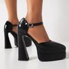 Buty Damskie na Co Dzień Super Wysoki Obcas Gruba Podeszwa Szpiczaste Grube Nowe Wodoodporny Blat Europejskie i Amerykańskie Duży Rozmiar Szpilki Modne Czarne