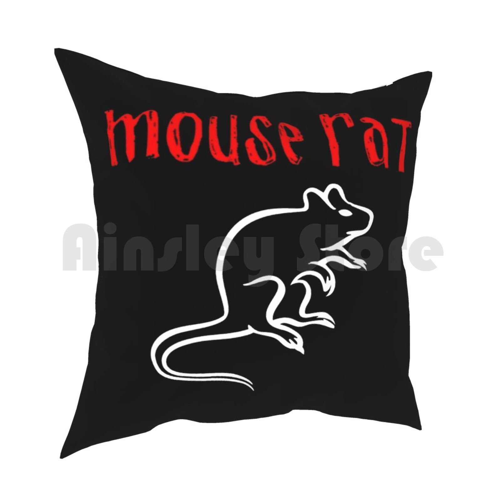 Mouse Rat Pillow Case Printed Home Soft DIY Pillow Cover Mouse Rat Mouse Rat Parks Rec Parks And Rec Recreation Andy April 30x30cm 12x12in
