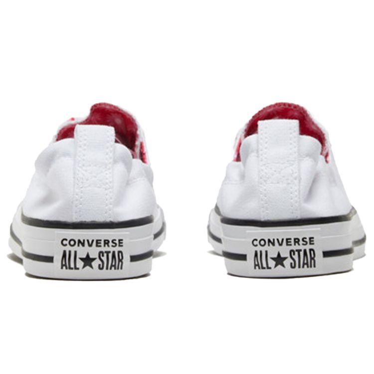 Converse All Star 1V Round Toe Lace-Up Low-Top Canvas Shoes Women Sneaker White 568540F