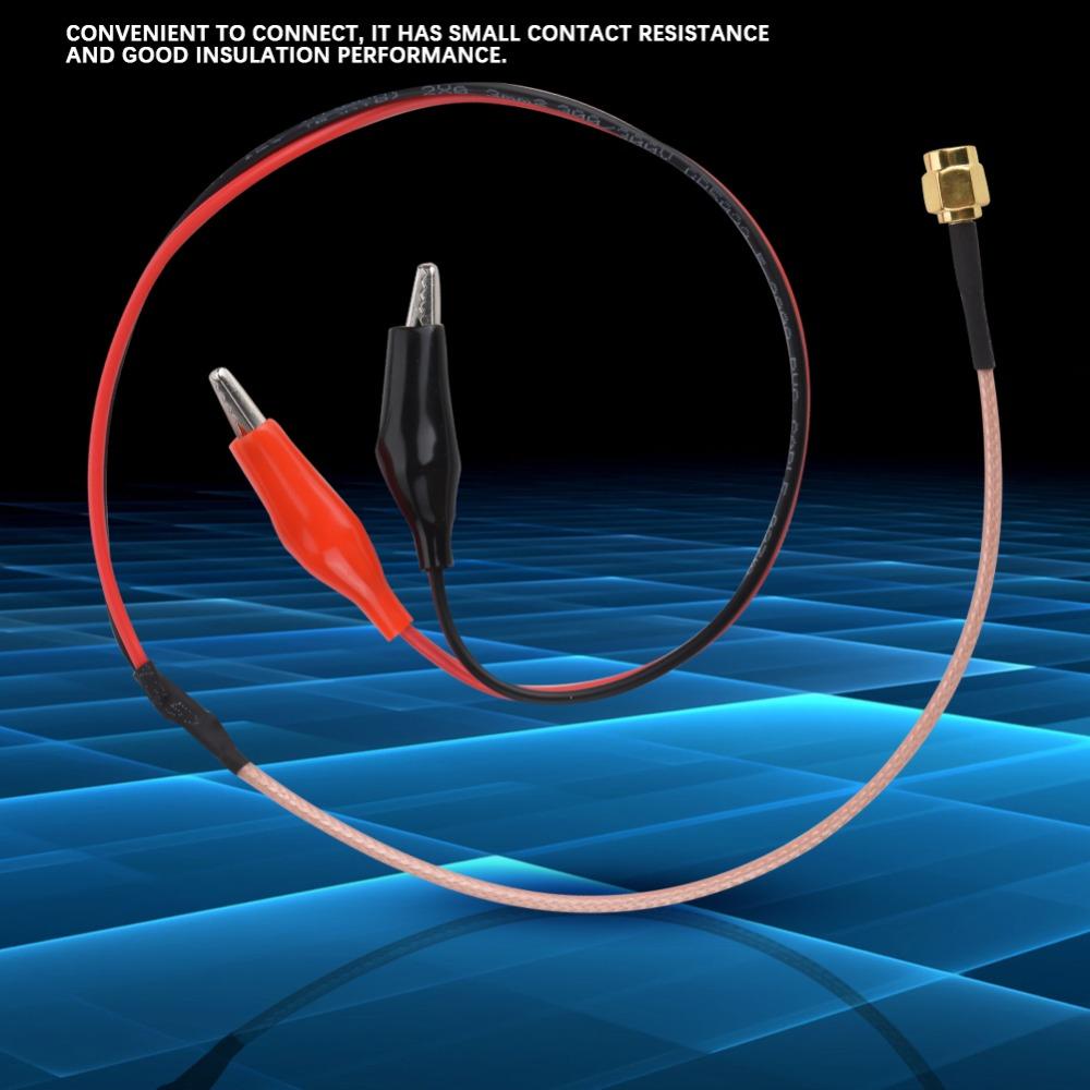 Low Loss Red Black Frequency Cable 50cm Ended Clips Connection Cable Testing Wire Testing Applications