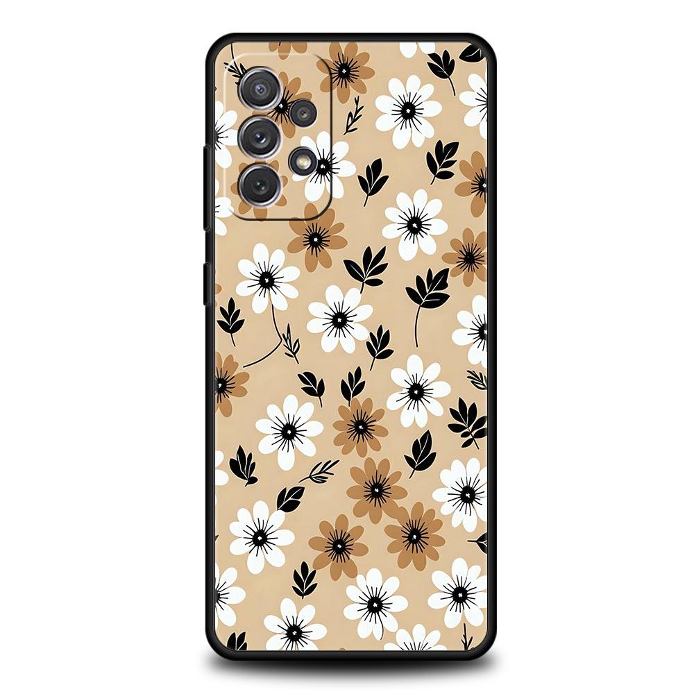Flower Art Phone Case For Samsung Galaxy A17 A07 A55 A35 A25 A15 A05s A33 5G A31 A23 A21s A13 A41 A73 A53 A51 A71 A03s S10 Cover