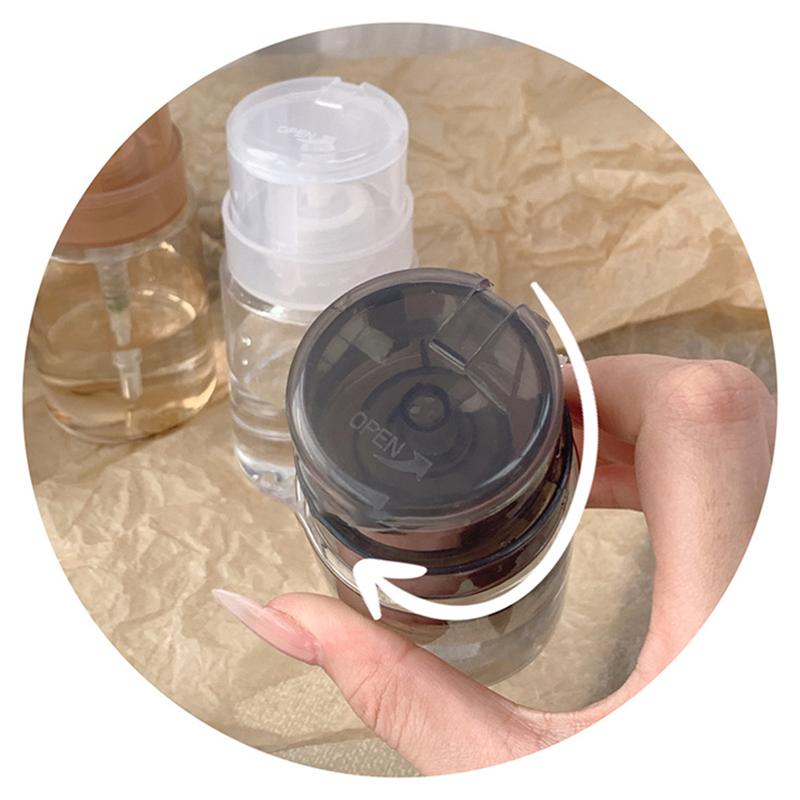 Nail Refillable Bottles Empty Press Pump Dispenser Nail Art Polish Remover Cleaner Makeup Bottle Manicure Tool