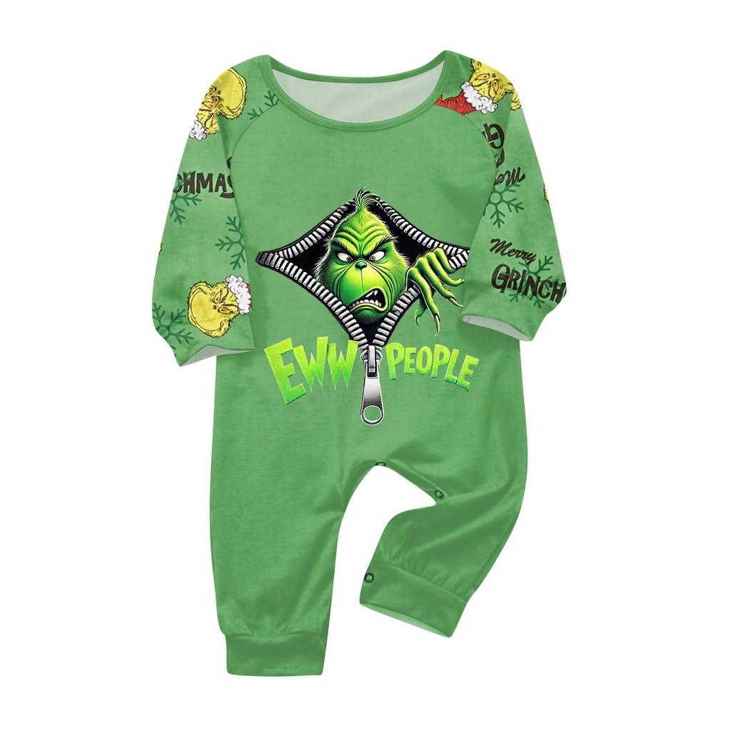 Family Matching Print Sets Pajamas Loungewear Outfits Family Matching Long Sleeve Tops+Pants Set