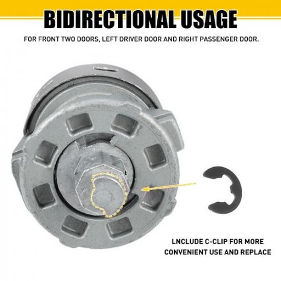 Front Door Lock Cylinder W/2 Keys For Ford F-150 97-11 F-250 F-350 Explorer EKK