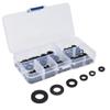 250Pcs Nylon Washers Black Flat Washer Assortment Kit Sealing Spacer Gasket for Household M2‑M6 Ring Washers Set