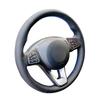 Black PU Faux Leather Steering Wheel Cover for Mercedes Benz C180 C200 C260 C300 B200 E200 E300 CLS260 CLS300 GLC260 GLC300 A180