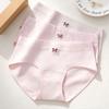 Ladies Spring and Summer Lovely Bow Fresh 10A Bacteriostatic Extended Crotch Triangle Briefs