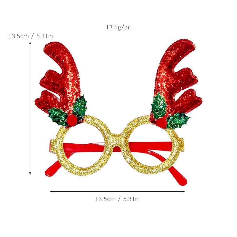 Kreative Weihnachtsbrillen - Weihnachtsmann, Schneemann, Geweih für Erwachsene & Kinder