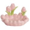 Ceramic Tulip Ornaments Creative Chinese Ornaments Living Room Home Tray Ceramic Tulip Dressing Table Storage Box