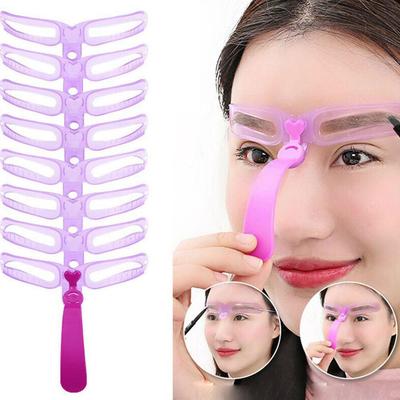 Handheld 3D Augenbrauen Karte Anfänger Damen Augenbrauen Patches Komplettset mit 8 Augenbrauenformen Sorushbrow Assist