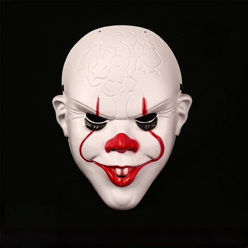 1Pcs Funny Party Joker Mask Pvc Masks Clown Halloween Cosplay Movie Simulation Prop Diy Decoration