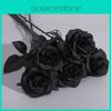Composition Florale Artificielle Rose en Soie Noire Pour Décoration Intérieure et Extérieure