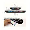 4pcs Sports Car Door Sill Protector, Reflective Car Door Sill Anti-Scratch Sticker, Door Sill Protector Strip, Car Decorative Sticker