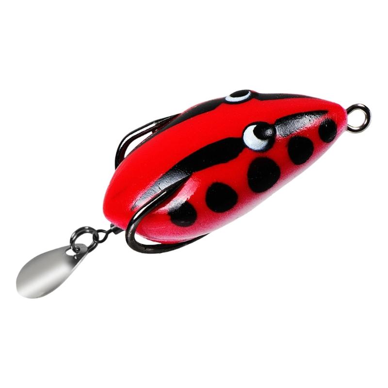 4CM Frogs Lures Soft Tube Baits Simulated Frogs Fishing Lures with Hook Soft Fishing Baits Outdoor Fishing Tackle