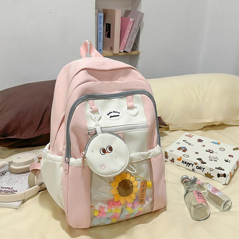 High-value Japanese Pain Bag Ins Style Large-capacity Backpack Junior High and High School Student Class School Bag Large-capacity Backpack Trend