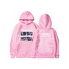 Unisex Oversized Hooded Sweatshirt Winter Casual Wear Printed Design Thick Fleece Lined Long Sleeve Loose Fit