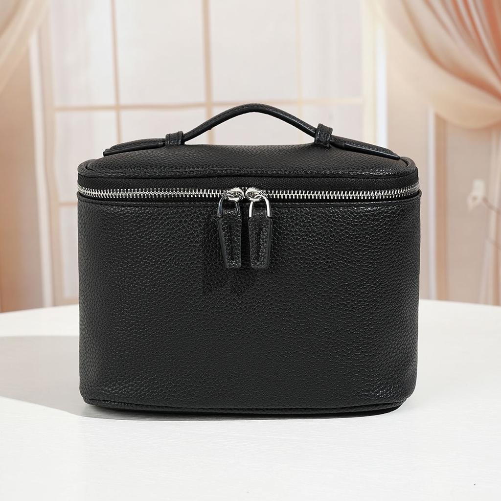 Makeup Bag, Large Capacity Women's Travel Toiletries Handbag, Classic Organic Cosmetics Bag