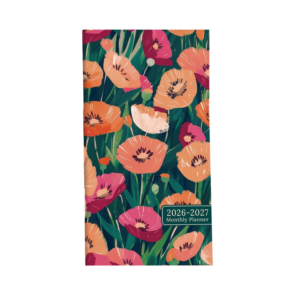 Pocket Calendar 2026-2027 - Date Planner, Portable Schedule Organizer,  Monthly & Yearly Planner