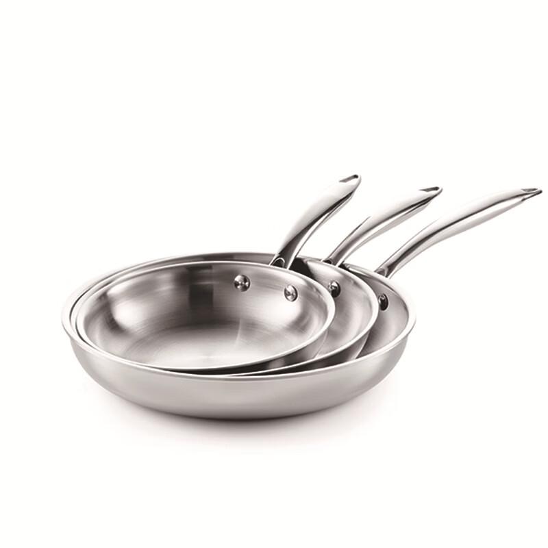 Zhishi Tri-Ply Stainless Steel Frying Pan