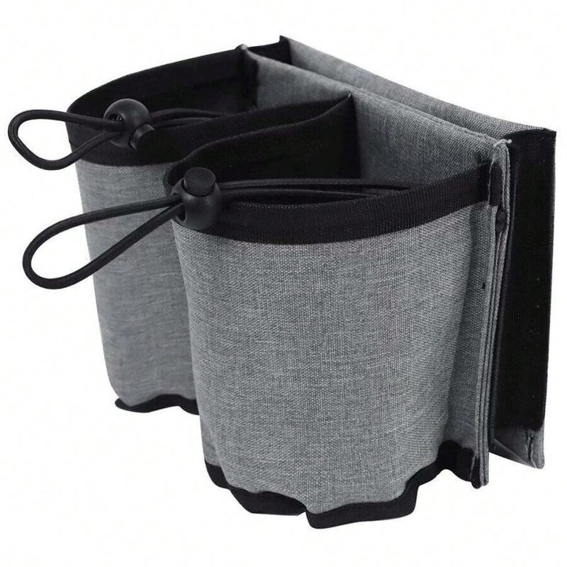 

1 шт. Чехол для стакана для багажа, Портативный дорожный чехол для стакана для напитков, Многофункциональный чемодан для хранения, Чехол для стакана для воды без рук серый