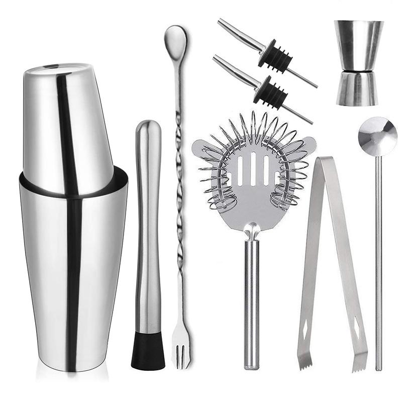Cocktail Profissional Shaker Set Bartending Equipment Bar Wine Martini Drink Mixer Boston Shaker Bartender Kit Barware Tools