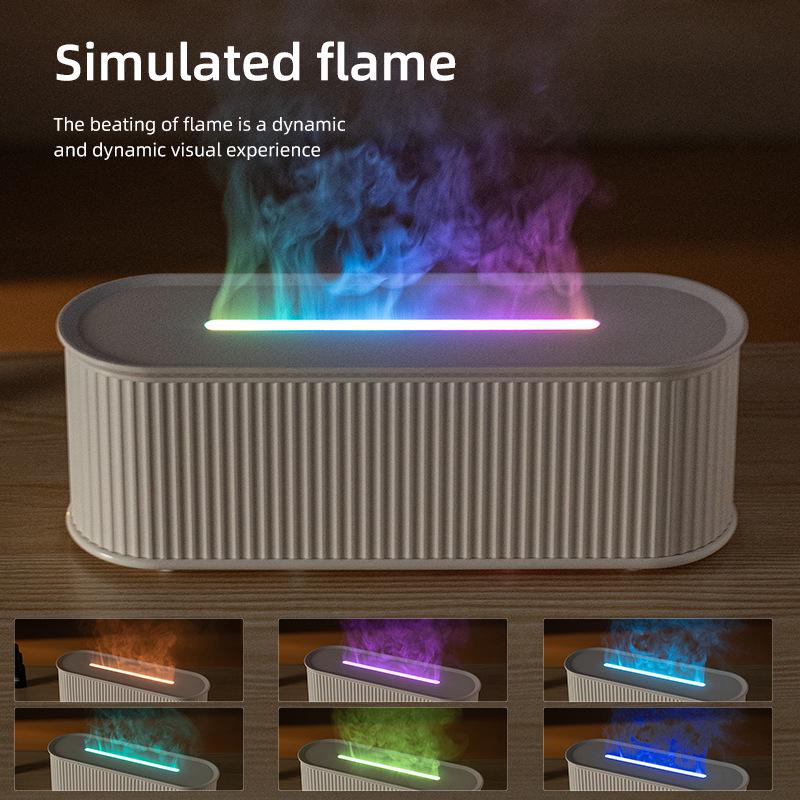 Silent Flame USB Humidifier & Aroma Diffuser with Colorful Night Light