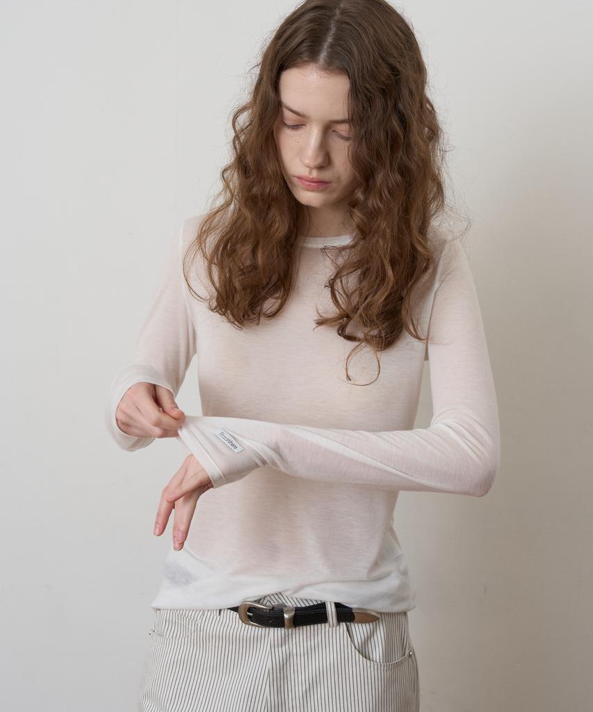 From Wear Daily Tension T-Shirt Ivory