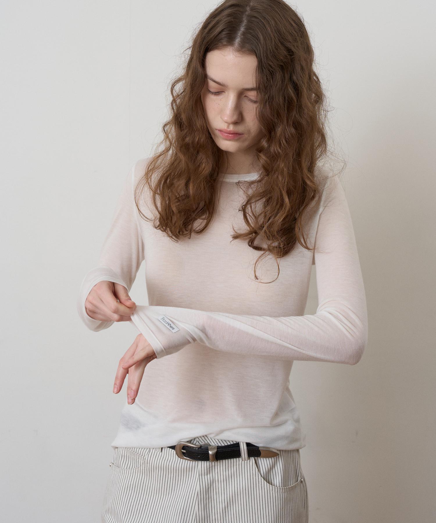 From Wear Daily Tension T-Shirt Ivory Ivory