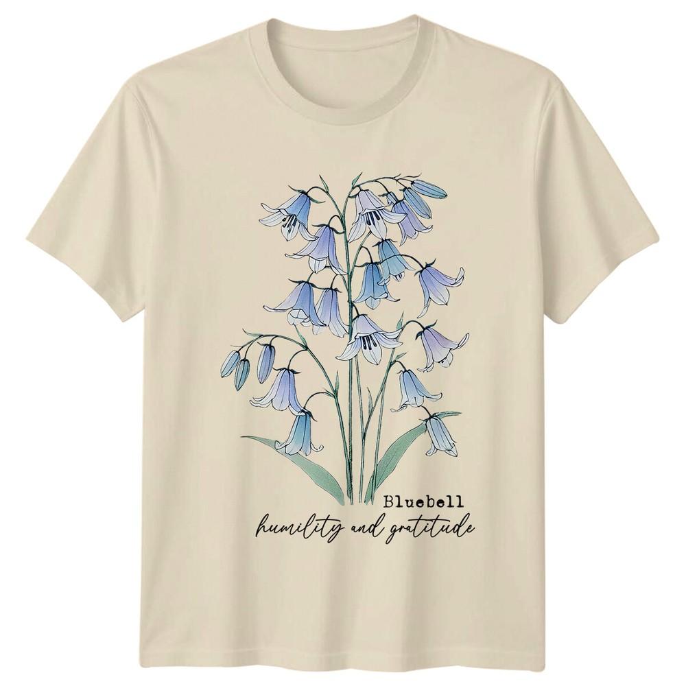 Bluebell Humility And Gratitude TShirt Birthday Flower Gift Unisex T-Shirt M