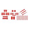  ABS Engine Hood Air Intake Decoration Door Handle Shell Cover Tailgate Glass Hinge Stickers For Jeep Wrangler JK 2007-2017 Interior Accessories