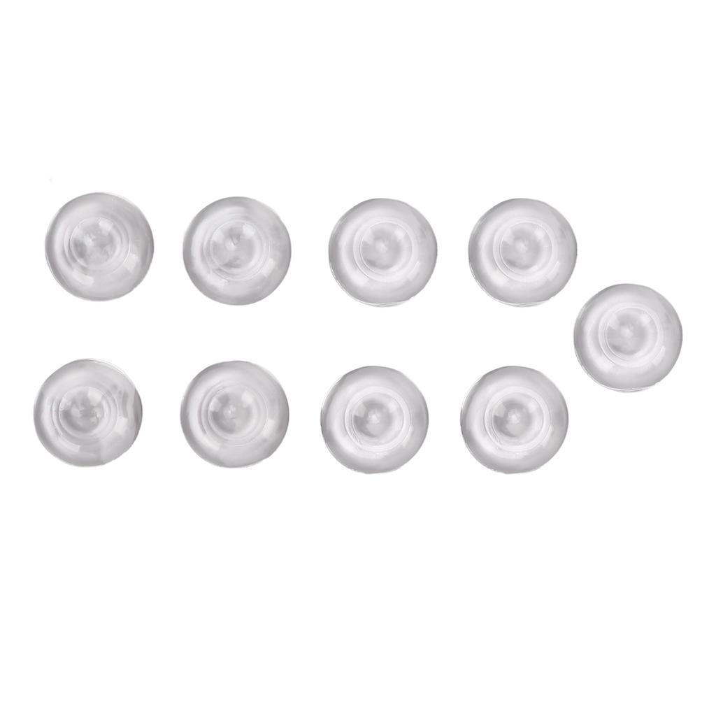 9 protectores de puerta transparentes superadhesivos con reducción de ruido, reutilizables, de silicona para pared.