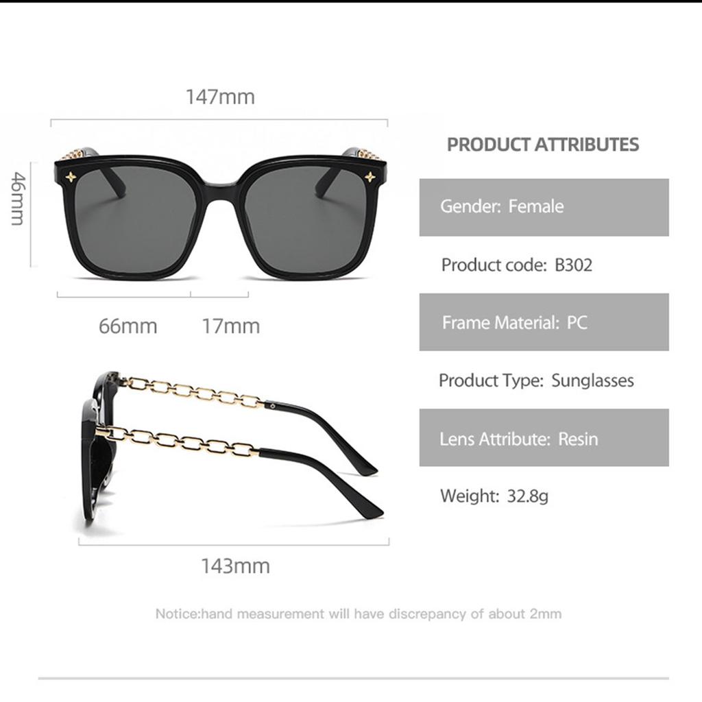 Version of Round Face, Big Box, Square, Advanced Sunglasses, Ladies' Tide, Big Face Glasses, Sun-shading Sunglasses.