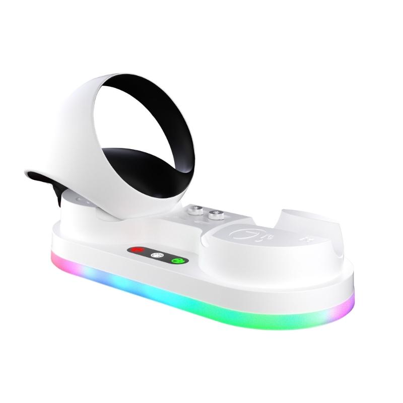 Kontroler Szybka stacja ładująca do PS VR2 Uchwyt Stojak na wyświetlacz Kontroler Stojak do przechowywania Magnetyczna podstawa ładująca